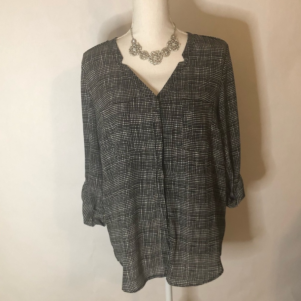 Black & White Blouse